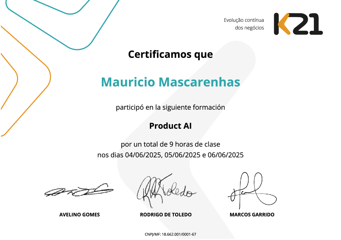 Certificado K21